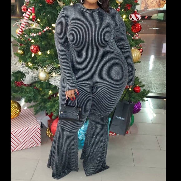 Pants - New Year New Me glitter jumpsuit